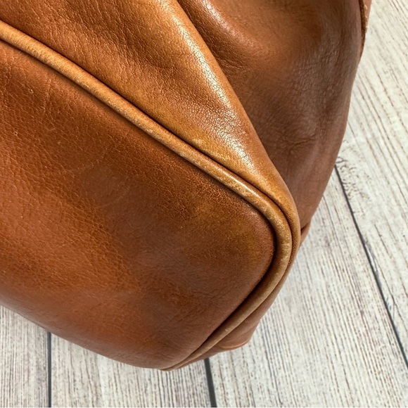 FOSSIL Brown Leather Drawstring Bucket Bag - Picture 6 of 12